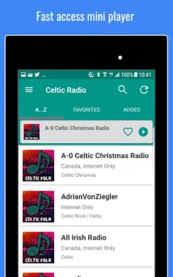 Celtic Folk Radio Stations android App screenshot 10