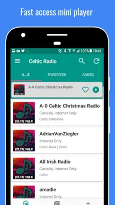 Celtic Folk Radio Stations android App screenshot 15